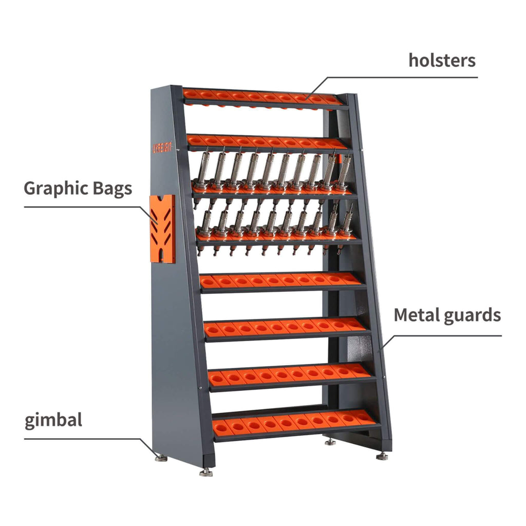 60-Inch Heavy-Duty Multifunction CNC Tool Rack Holder Organizer (SAK80412)