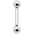 16G 1/4 Grade 23 Titanium 3mm Ball Internally Threaded Barbell