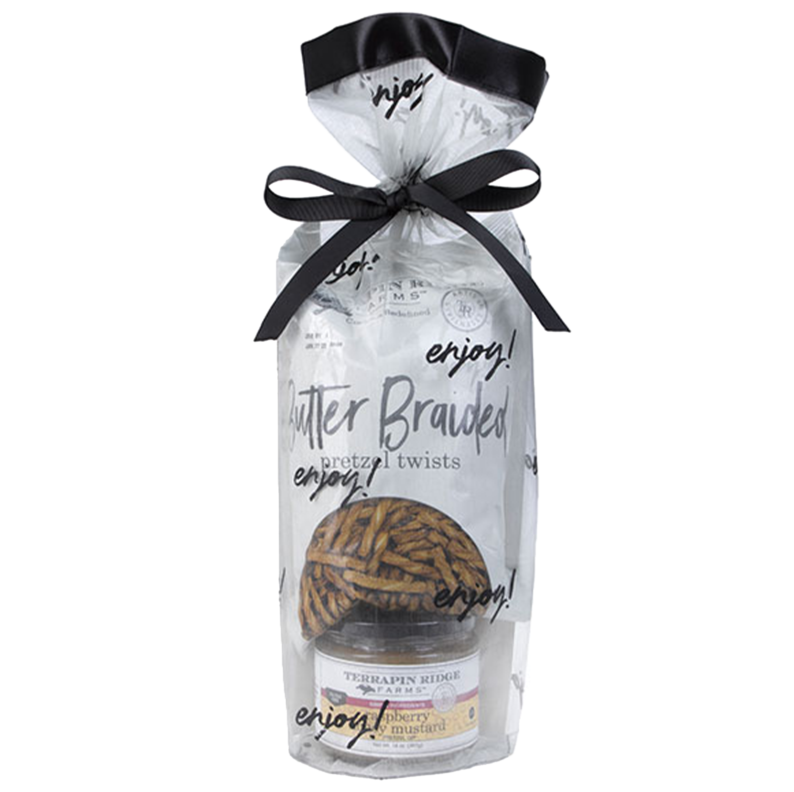 Everyday Grab and Go Giftset with Raspberry Honey Mustard Pretzel Dip and Butter Braided Pretzels