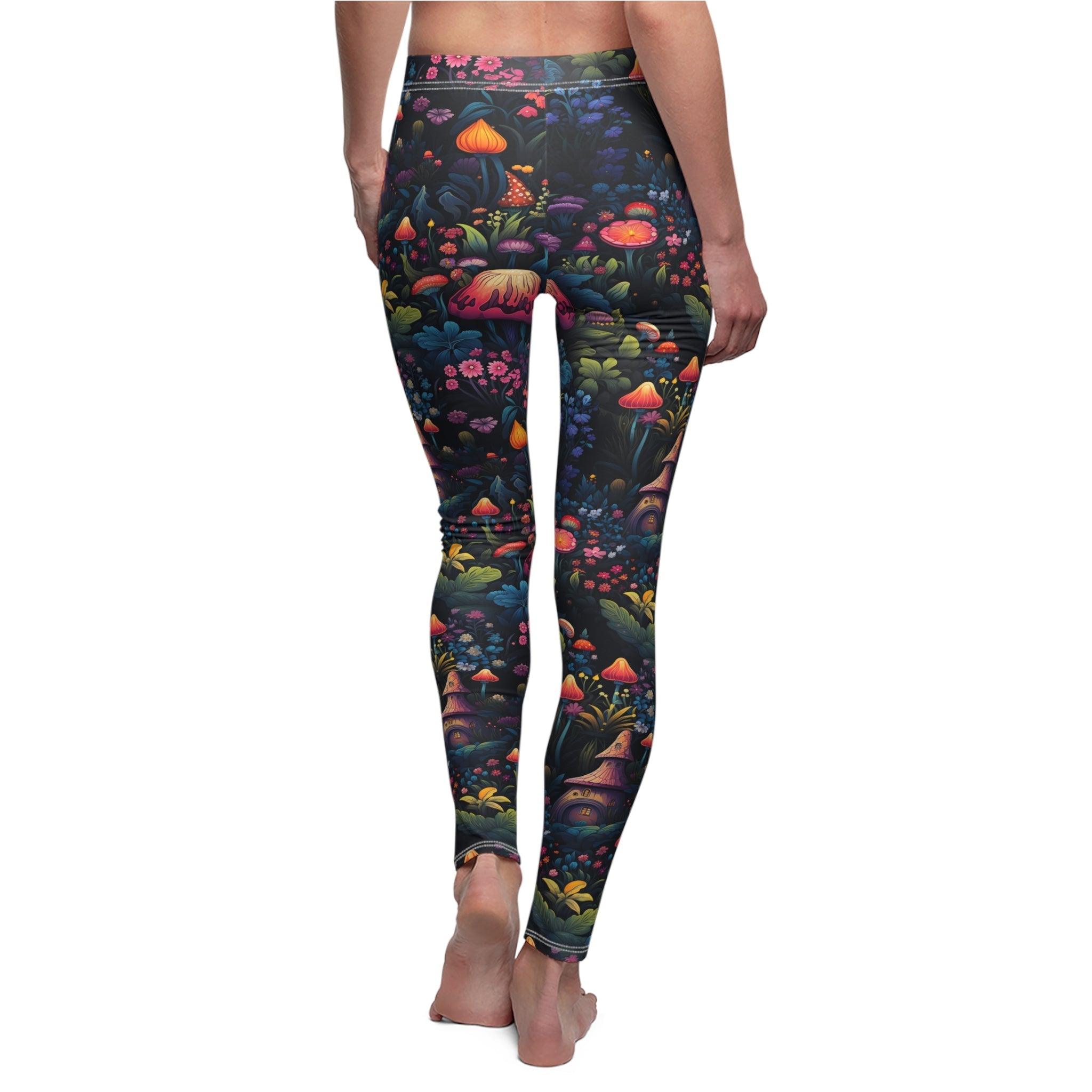 Fairy Tale Magical Forest Women's Cut & Sew Casual Leggings (AOP)