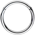 14G 1/2 Solid G23 Implant Grade Titanium Hinged Segment Ring