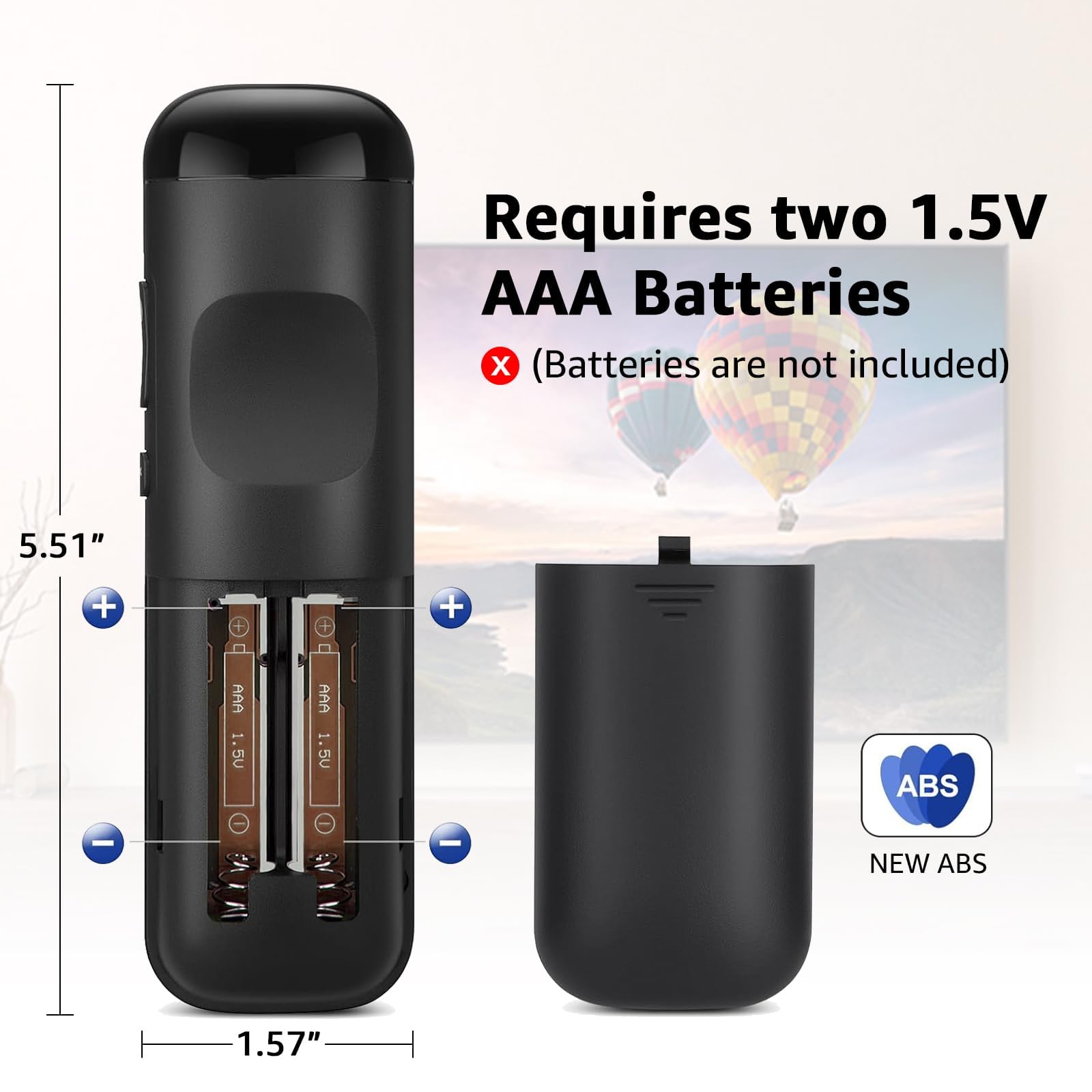 Of 2) Replacement Remote Control For Roku Tv With Soft Protective Silicone Cover