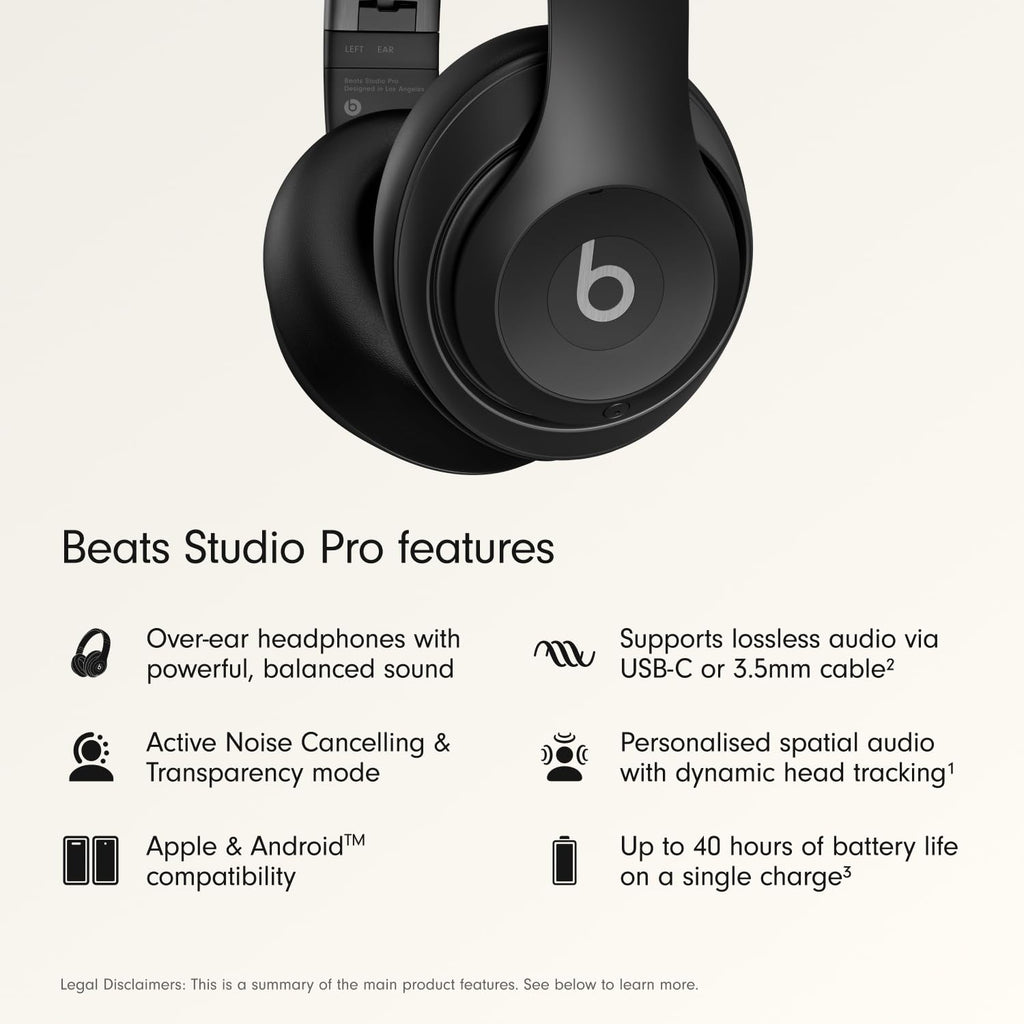 Beats Studio Pro with AppleCare+ for Headphones (2 Years) - Black