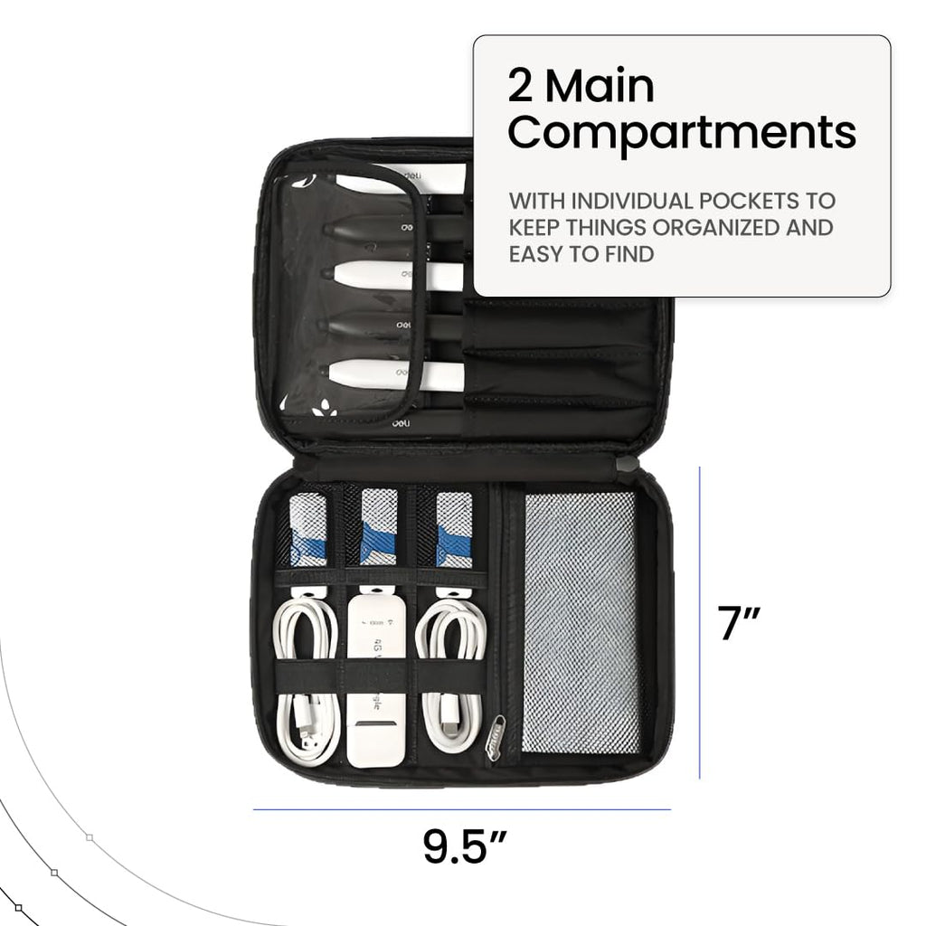 Organizer Bag Travel Removable Dividers – Electronics O