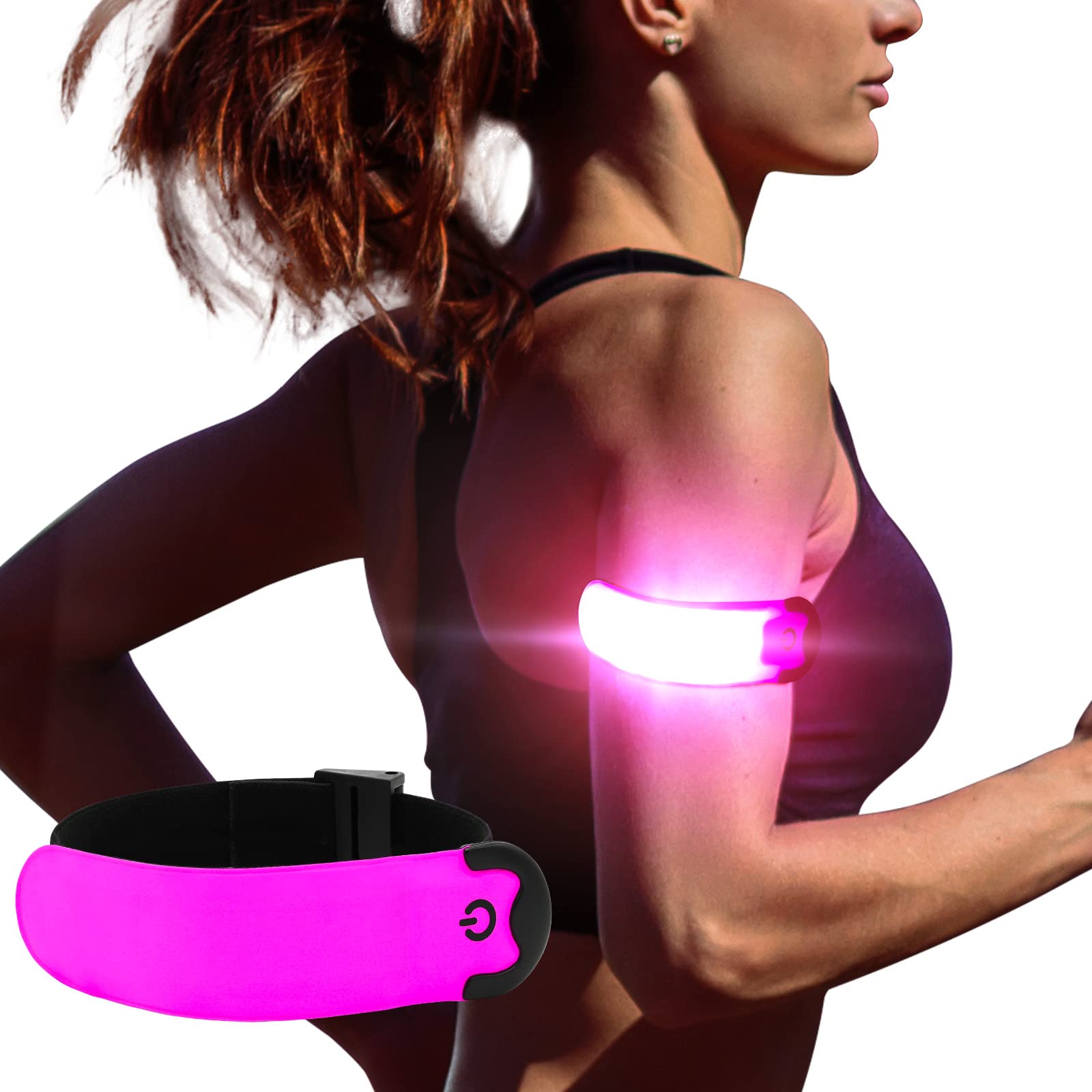 Armband Running Usb Rechargeable(2 Pack), High Visibility Wristband For Runners,