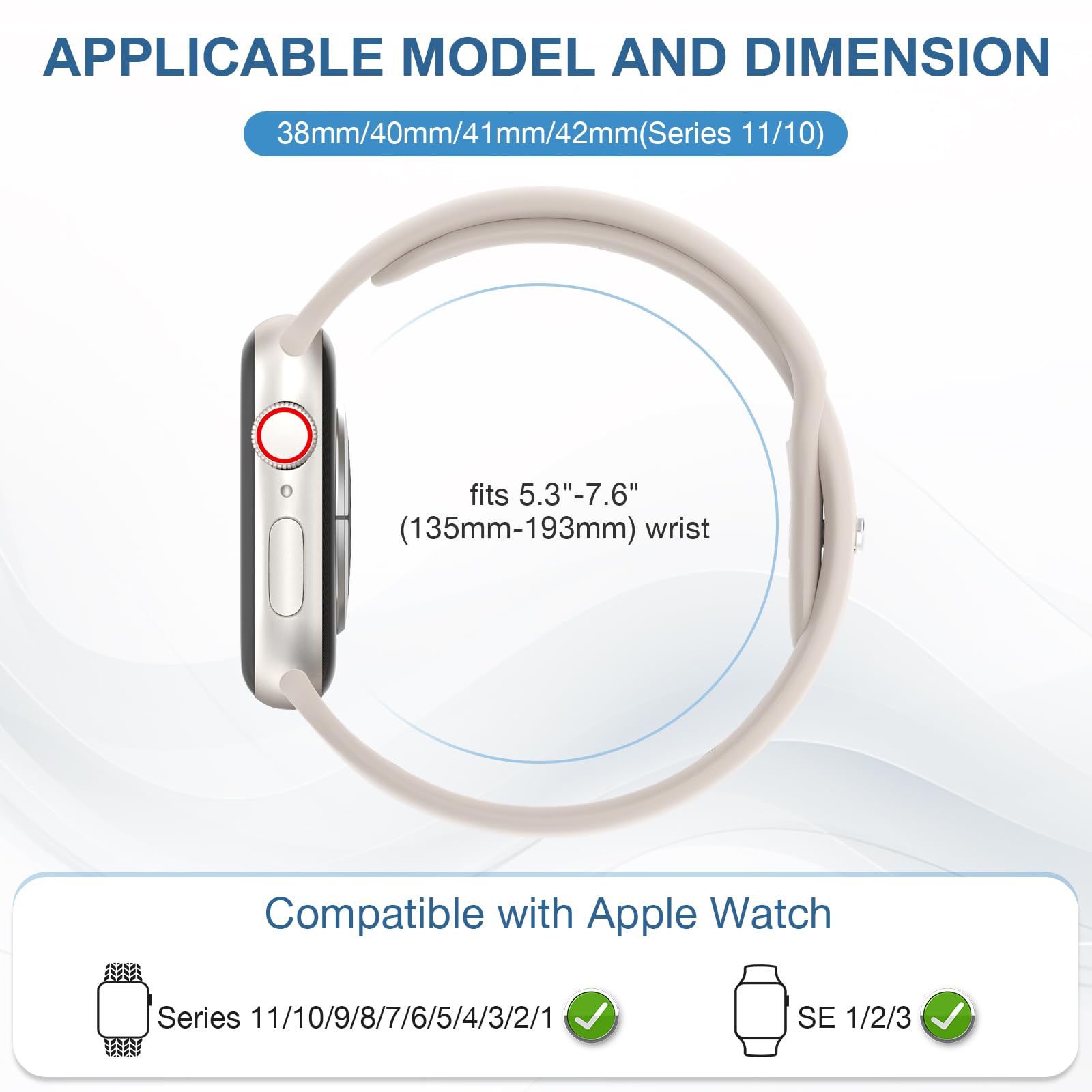 Silicone Bands Apple Watch 38Mm 40Mm 41Mm 42Mm 44Mm 45Mm 46Mm 49Mm Women Men, So