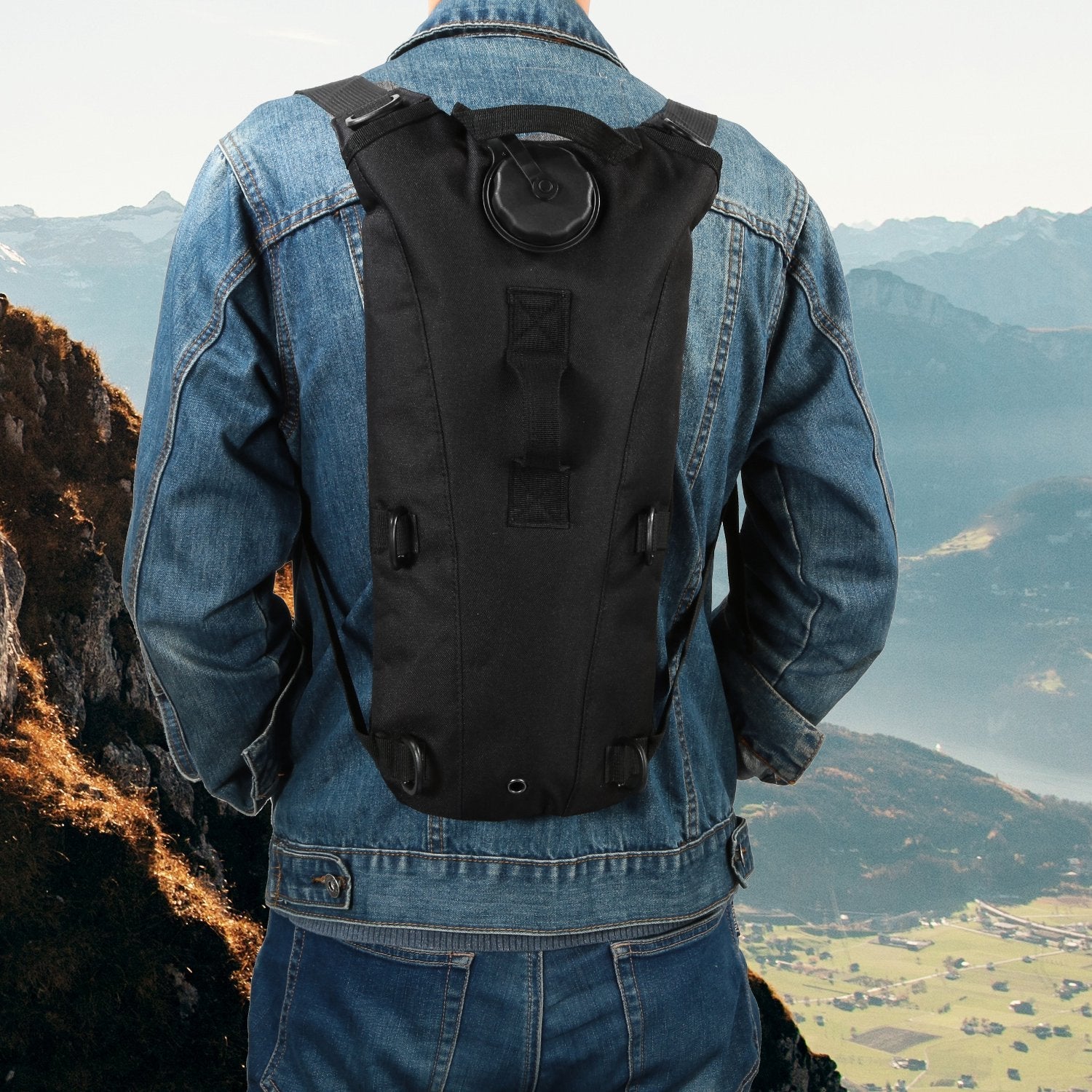 iMounTEK Tactical Hydration Pack 3L Water Bladder Adjustable Water Drink Backpack for Hiking Cycling Climbing Running