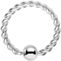 16G 5/16 Seriously Twisted BCR Captive Ring