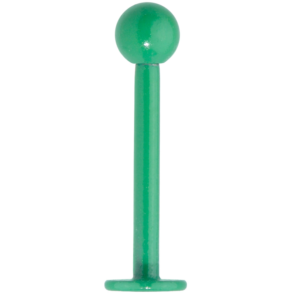 16G 3/8 Teal Green Glow In The Dark Effect Labret Monroe
