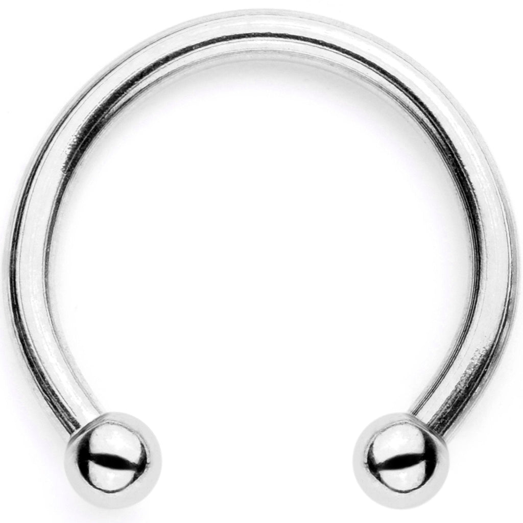 16G Teal Faux Opal Twisted Horseshoe Clip On Fake Septum Ring Set
