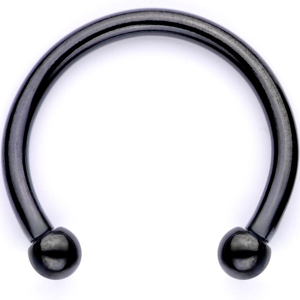 16G Teal Faux Opal Black Anodized Twisted Horseshoe Clip On Fake Septum Ring Set