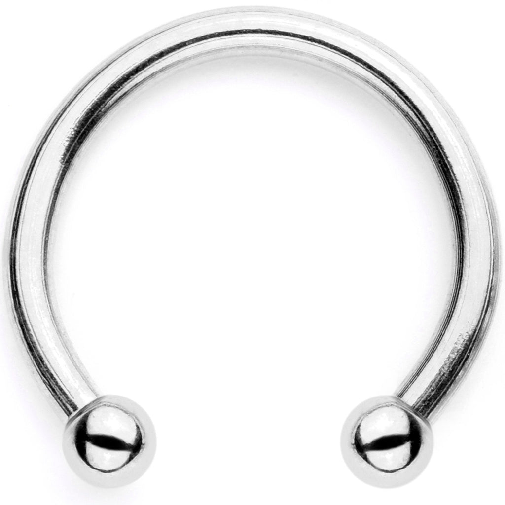 16G White Faux Opal Twisted Horseshoe Clip On Fake Septum Ring Set