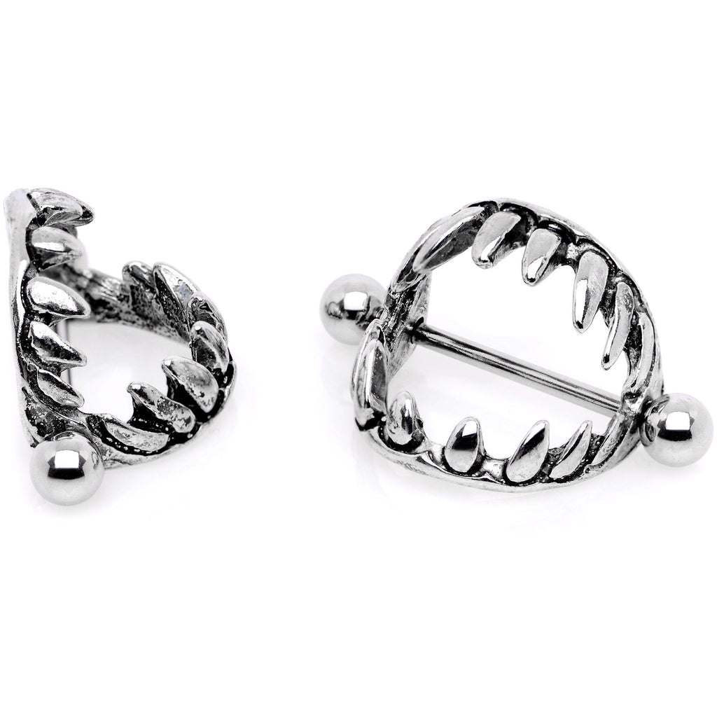 14G 7/8 Halloween Fang Nipple Shield Set