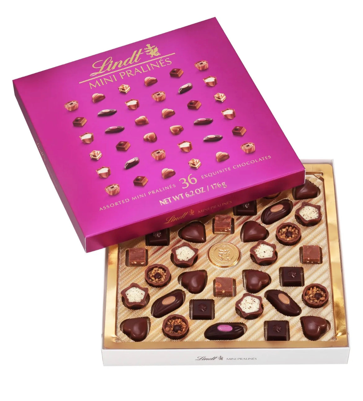 LINDT MINI PRALINE GIFT BOX 36 pcs 6.2oz 8pk