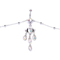 Aurora Gem Dancing Queen Chandelier Dangle Belly Ring Belly Chain