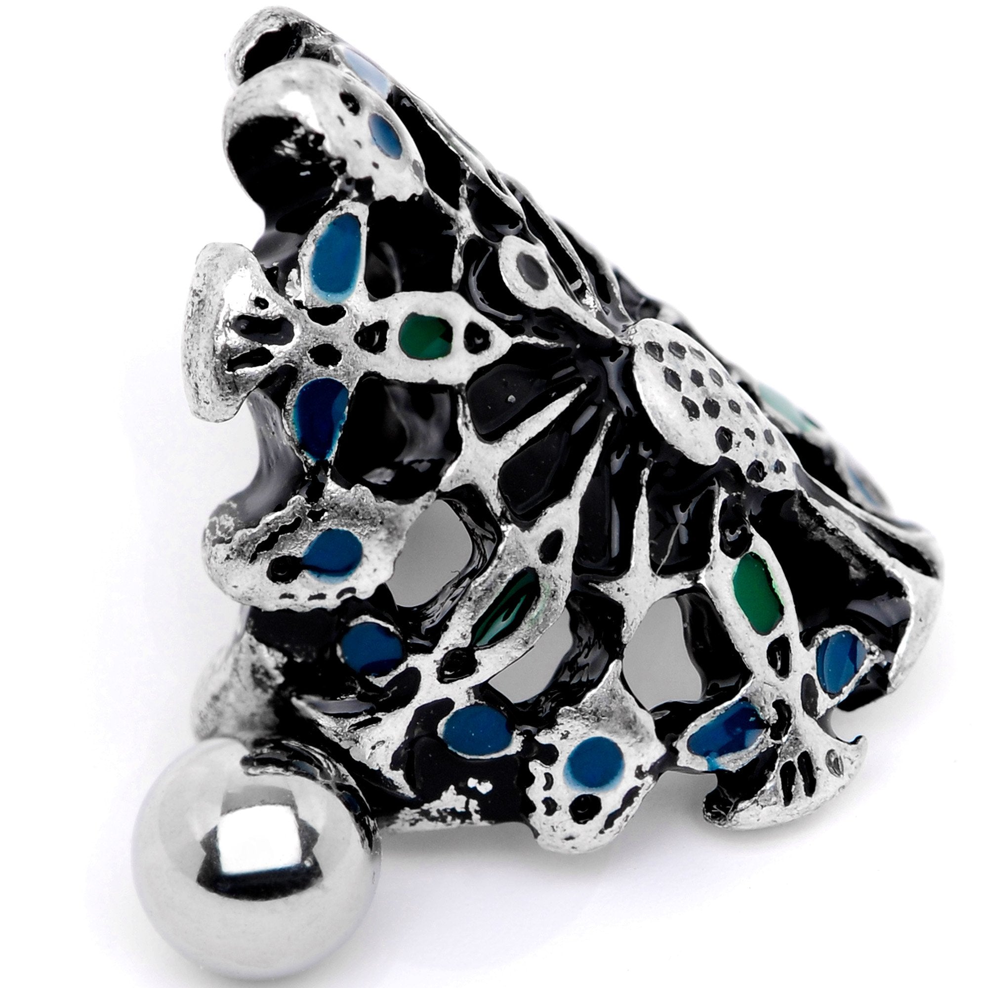 16G 1/2 Crazy Thanksgiving Turkey Cuff Cartilage Earring