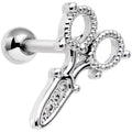 18G 5/16 Clear Gem Shear Beauty Cartilage Tragus Earring