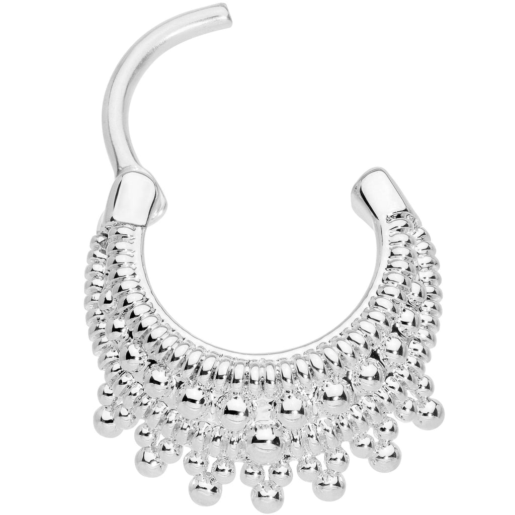 16G 3/8 Debutante Fashion Hinged Septum Ring