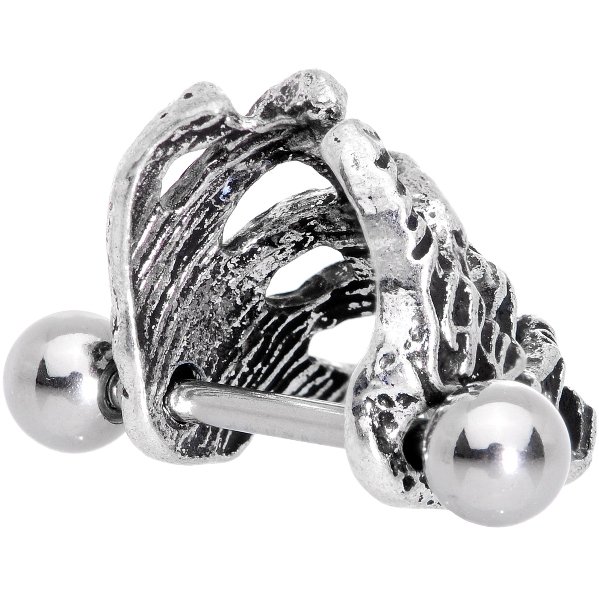 16G 7/16 Scary Halloween Skeleton Hands Cartilage Cuff