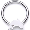 16G 3/8 Leaping Dolphin Hinged Segment Ring