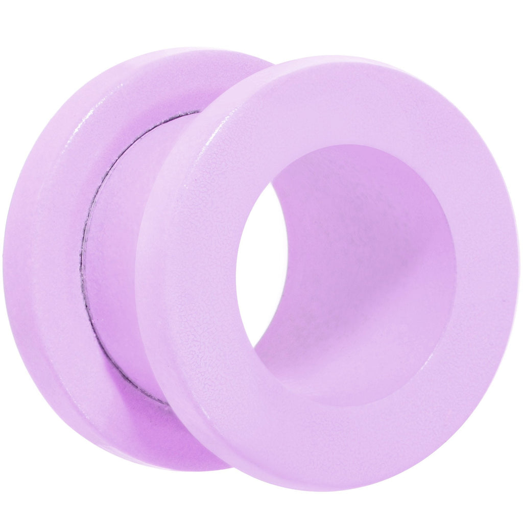 Sweet Pastel Purple Screw Fit Tunnel Plug Set 16G to 19mm