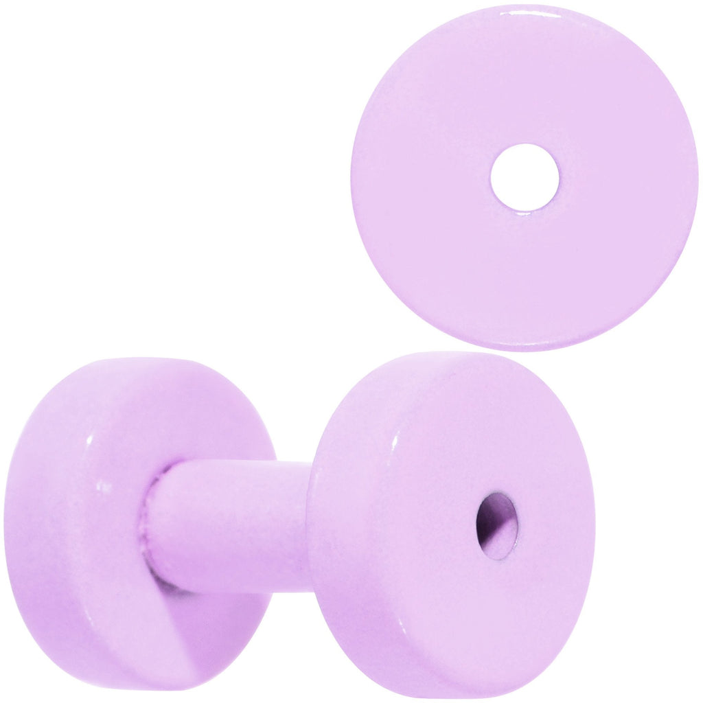Sweet Pastel Purple Screw Fit Tunnel Plug Set 16G to 19mm