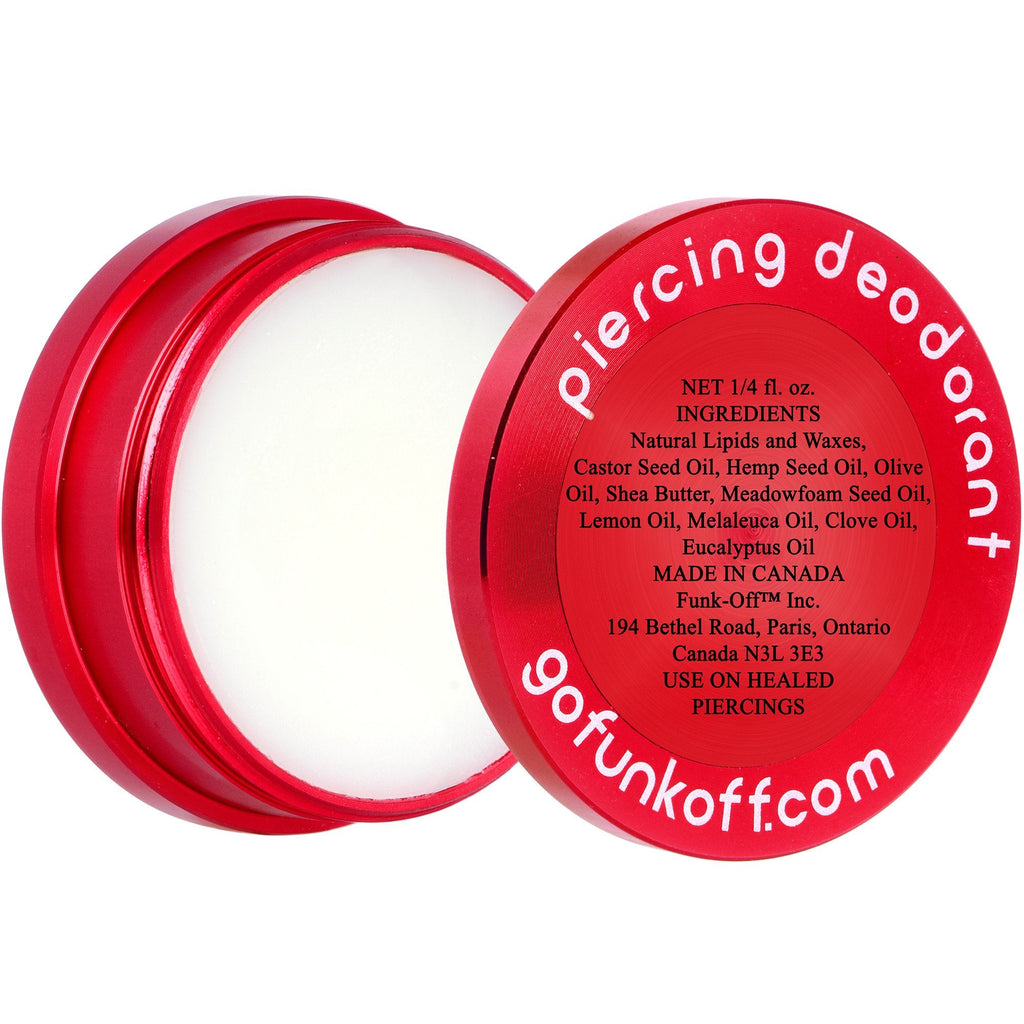 Clear Gem Red Funk-Off Piercing Deodorant