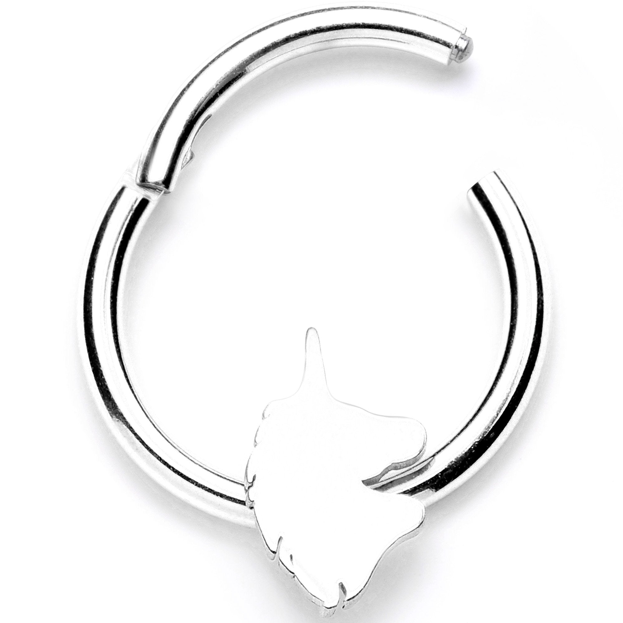 16G 3/8 Mythical Unicorn Hinged Segment Ring