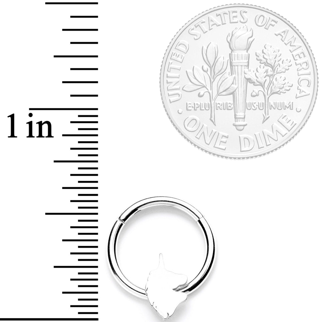 16G 3/8 Mythical Unicorn Hinged Segment Ring