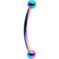 16G 9/16 Rainbow Curved Barbell