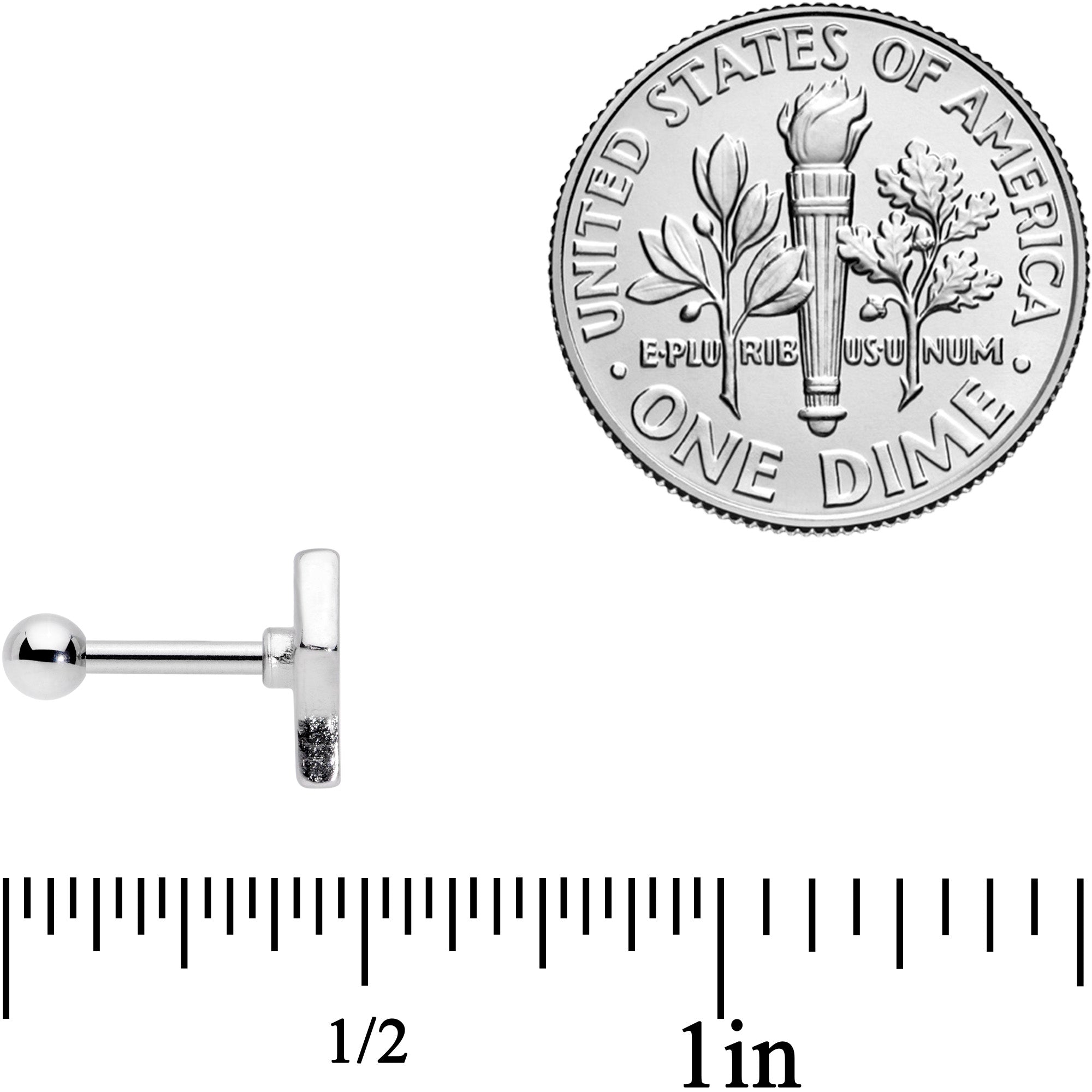 16G 1/4 Transgender Pride Fist Tragus Cartilage Earring