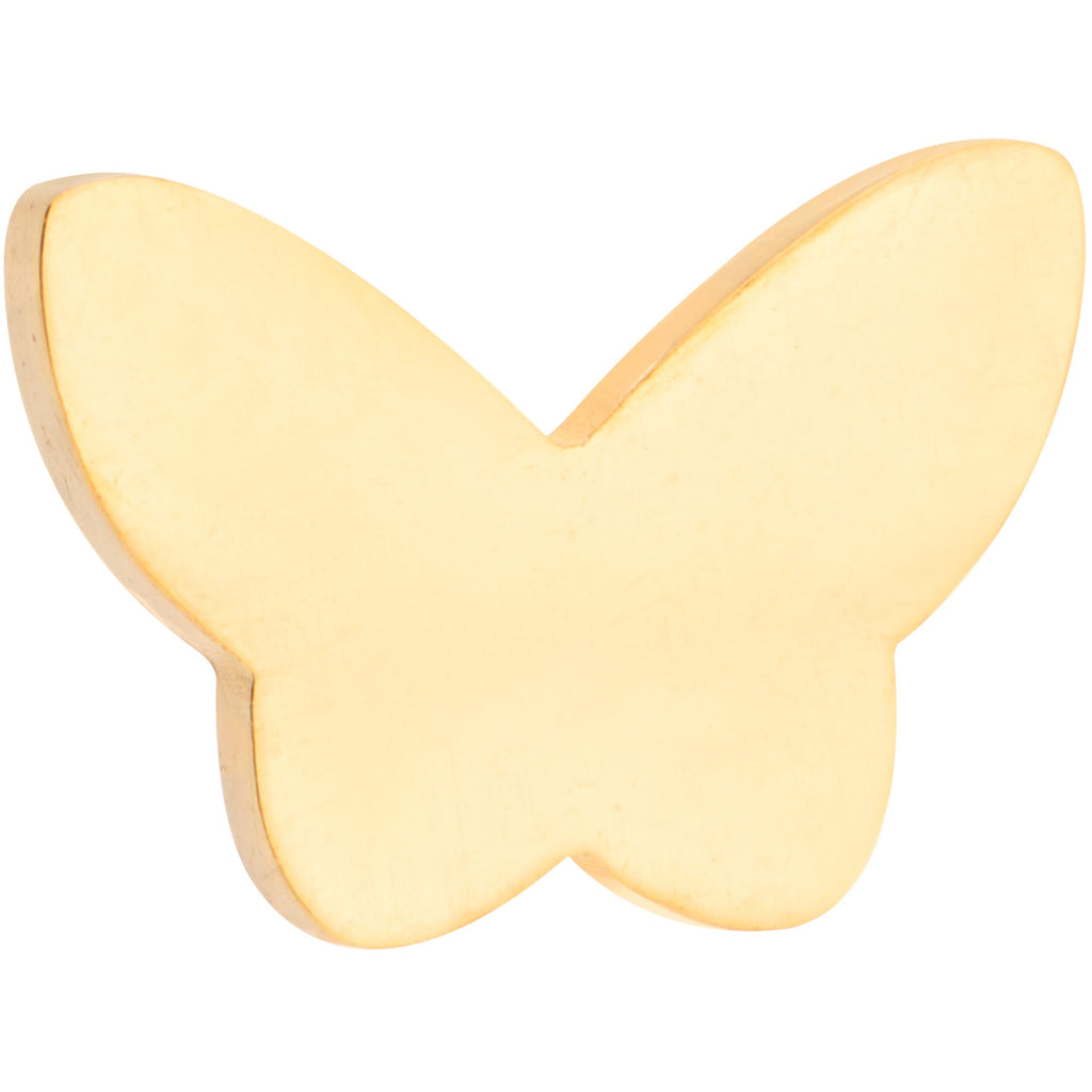 Multicolor Butterfly Barbell Tongue Ring Set of 4