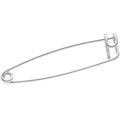 16G Punk Rock Safety Pin Industrial Barbell 38mm