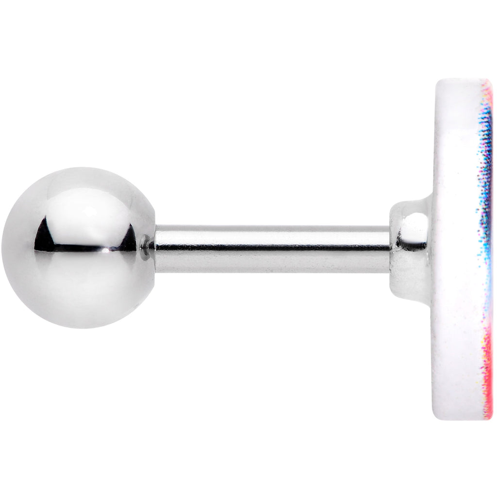 16G 1/4 Red Blue Candy Swirl Cartilage Tragus Earring