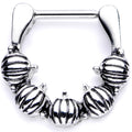 16G 5/16 Pumpkin Patch Halloween Septum Clicker
