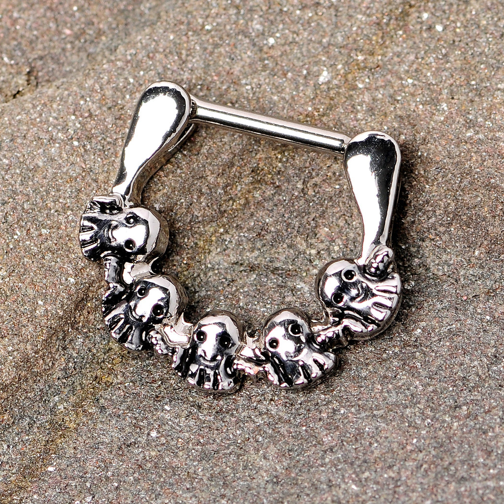16G 5/16 Gathering of Ghosts Halloween Septum Clicker