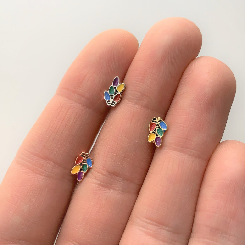 16G 1/4 Christmas Lights Holiday Cartilage Tragus