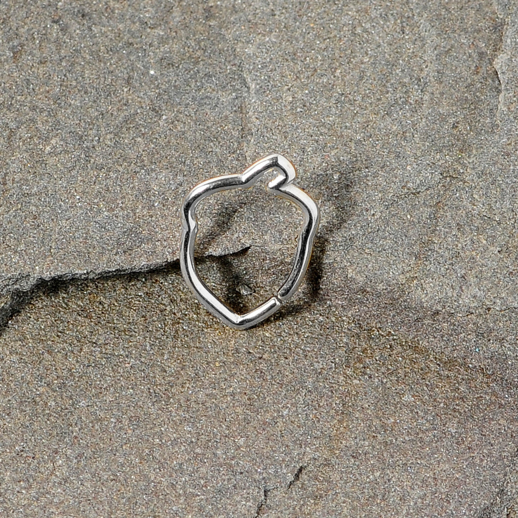 16G 3/8 Steel Autumn Acorn Closure Ring