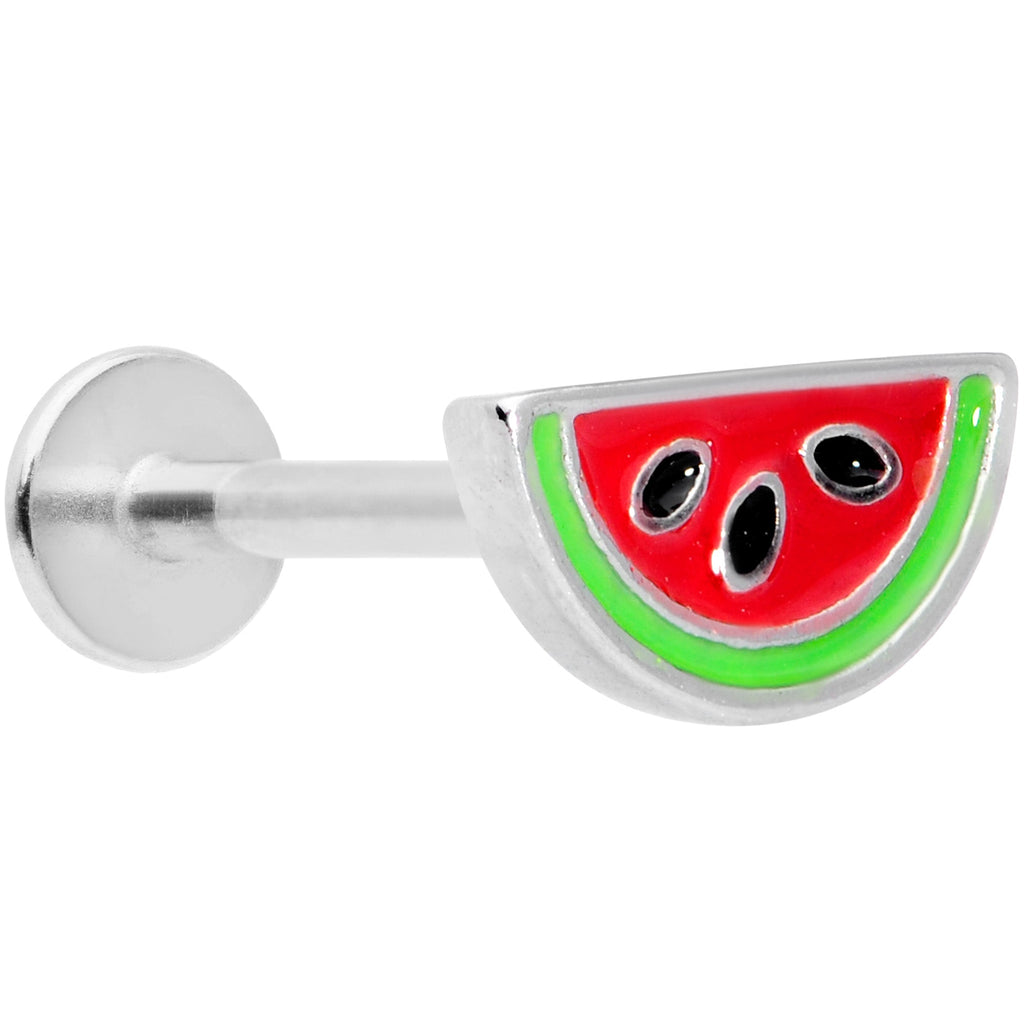 16G 5/16 Green Red Juicy Watermelon Labret Monroe Tragus