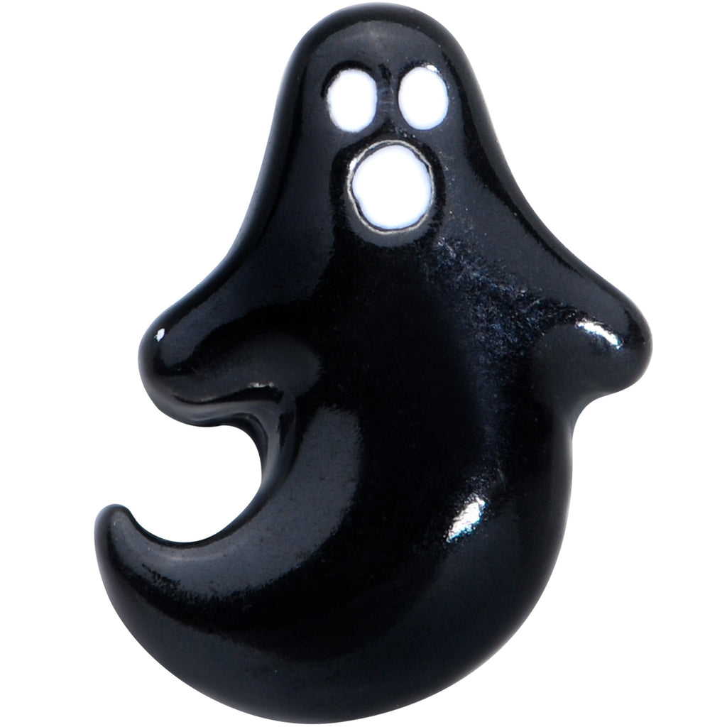 16G 1/4 Black Howling Ghost Halloween Cartilage Tragus Earring