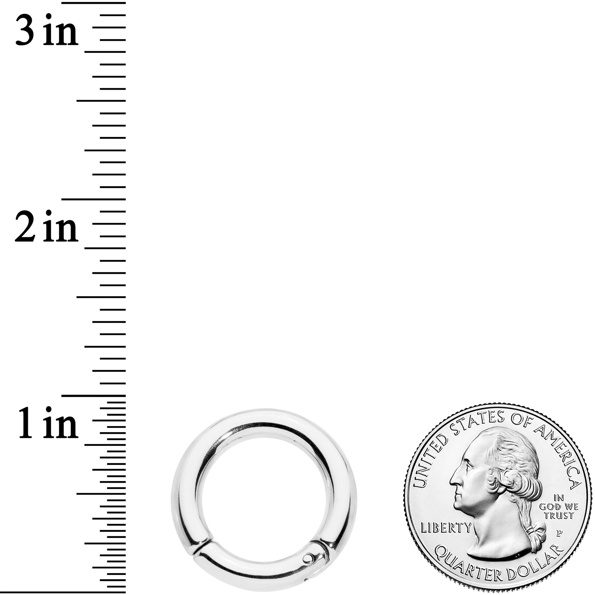 6G 5/8 Stainless Steel Hinged Segment Ring