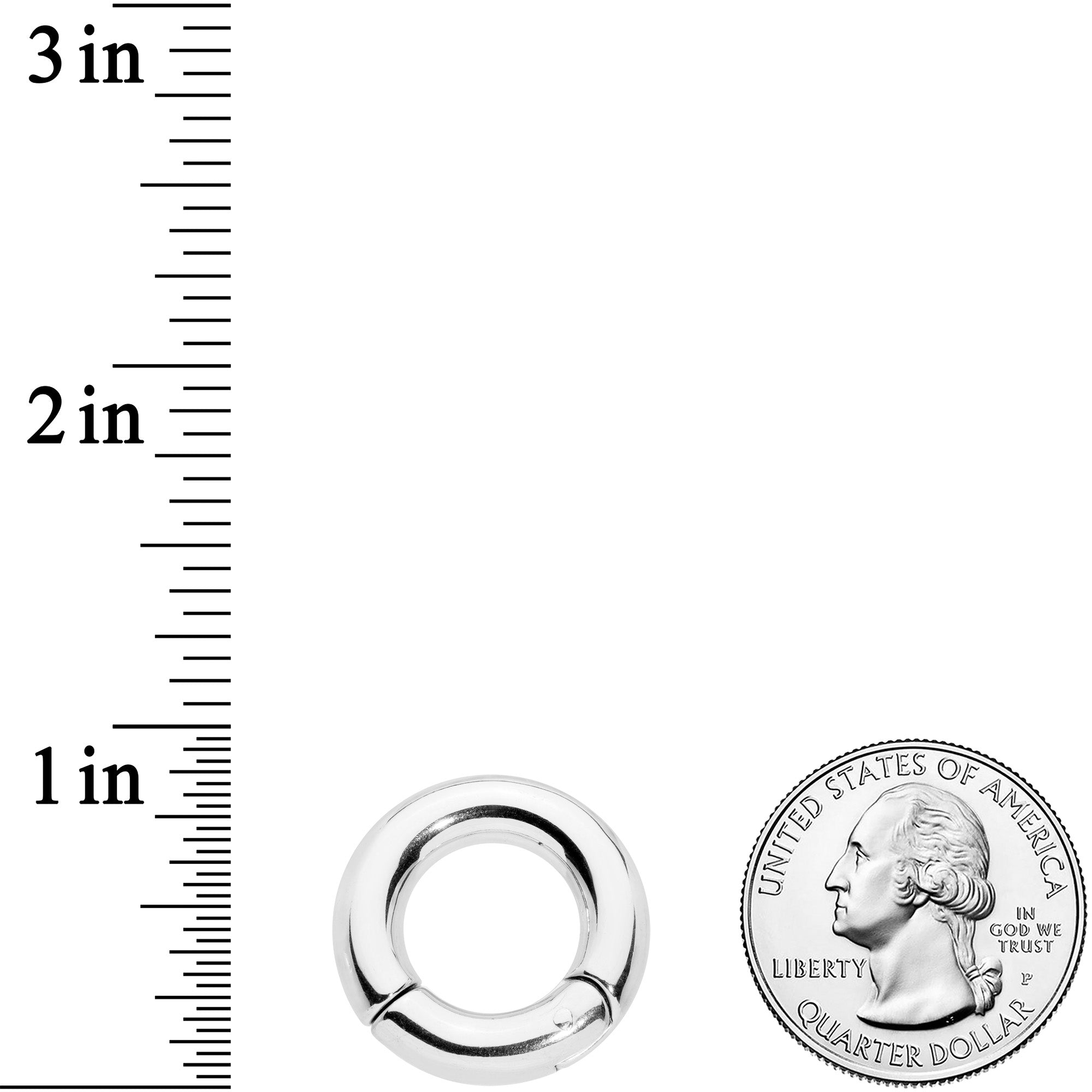 4G 1/2 Stainless Steel Hinged Segment Ring