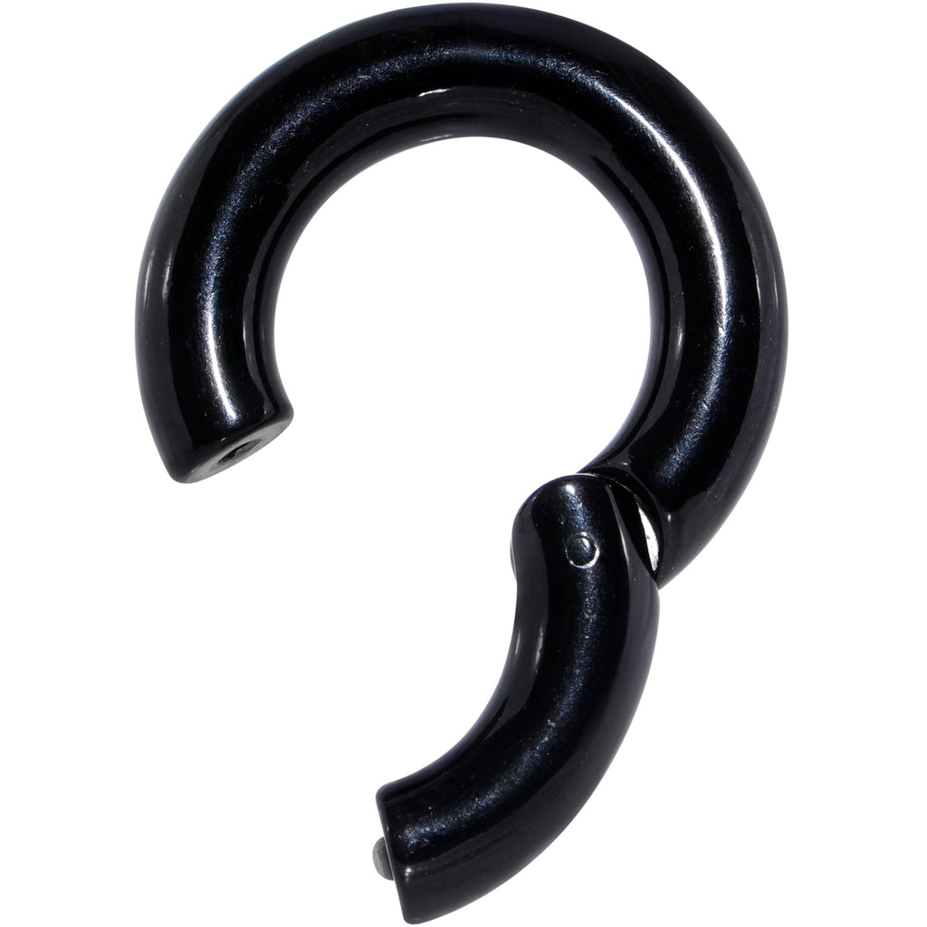 2G 5/8 Black PVD Steel Hinged Segment Ring