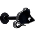 16G 5/16 Black Mouse Labret Monroe Tragus