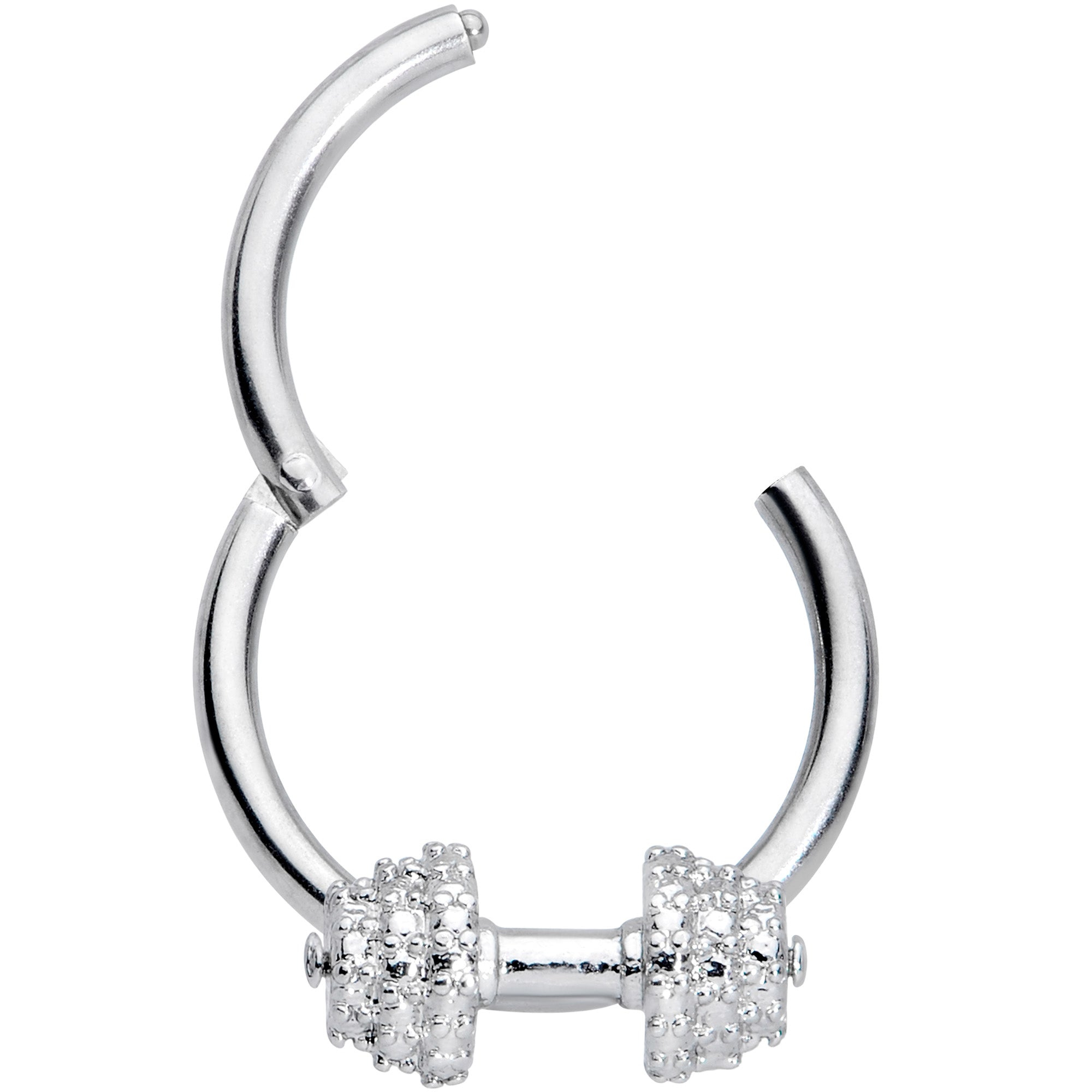 16G 3/8 Weightlifting Barbell Hinged Segment Ring