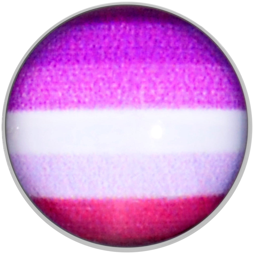 16G 1/4 Pink Red Lesbian Pride Cartilage Tragus Earring