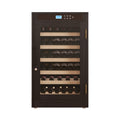 Nuvia 69-Bottle 7.6 Cu.Ft Freestanding Smart Wooden Wine Cooler With LED Touch Display (SAK24861)