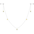 14G 9/16 Yellow Flower Bee Dangle Nipple Chain