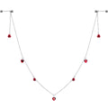 14G 9/16 Red Rose Flower Valentine Dangle Nipple Chain