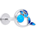 16G 5/16 Whale in the Water Nautical Labret Monroe Tragus